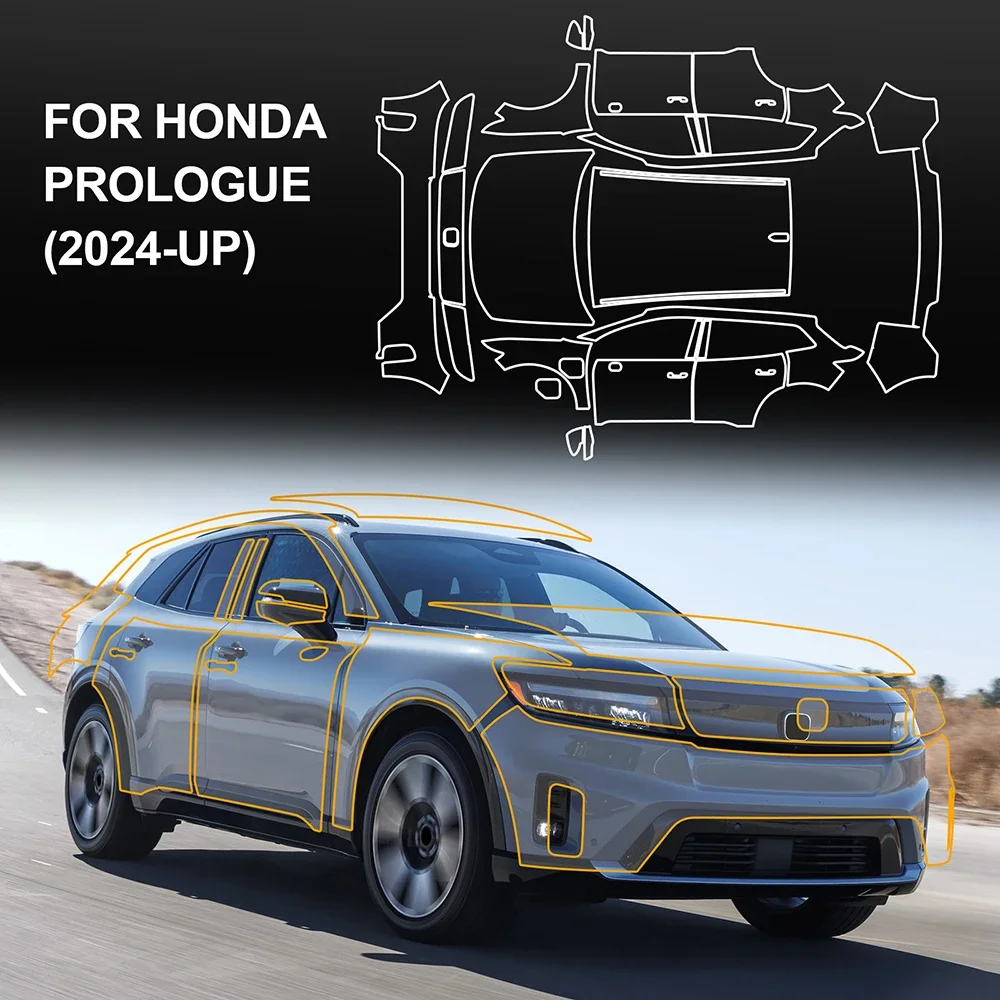 

For Honda Prologue 2024 2025 8.5Mil TPU Paint Protection Film Car Body Anti-scratch Pre-cut Clear PPF High Quality Self-Healing