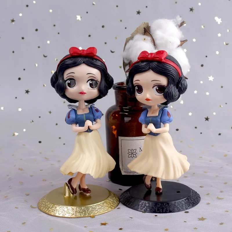 Disney Anime Fairy tales big eye Snow White doll birthday cake desktop Decoration Pendant girl children gift Handmade toys model