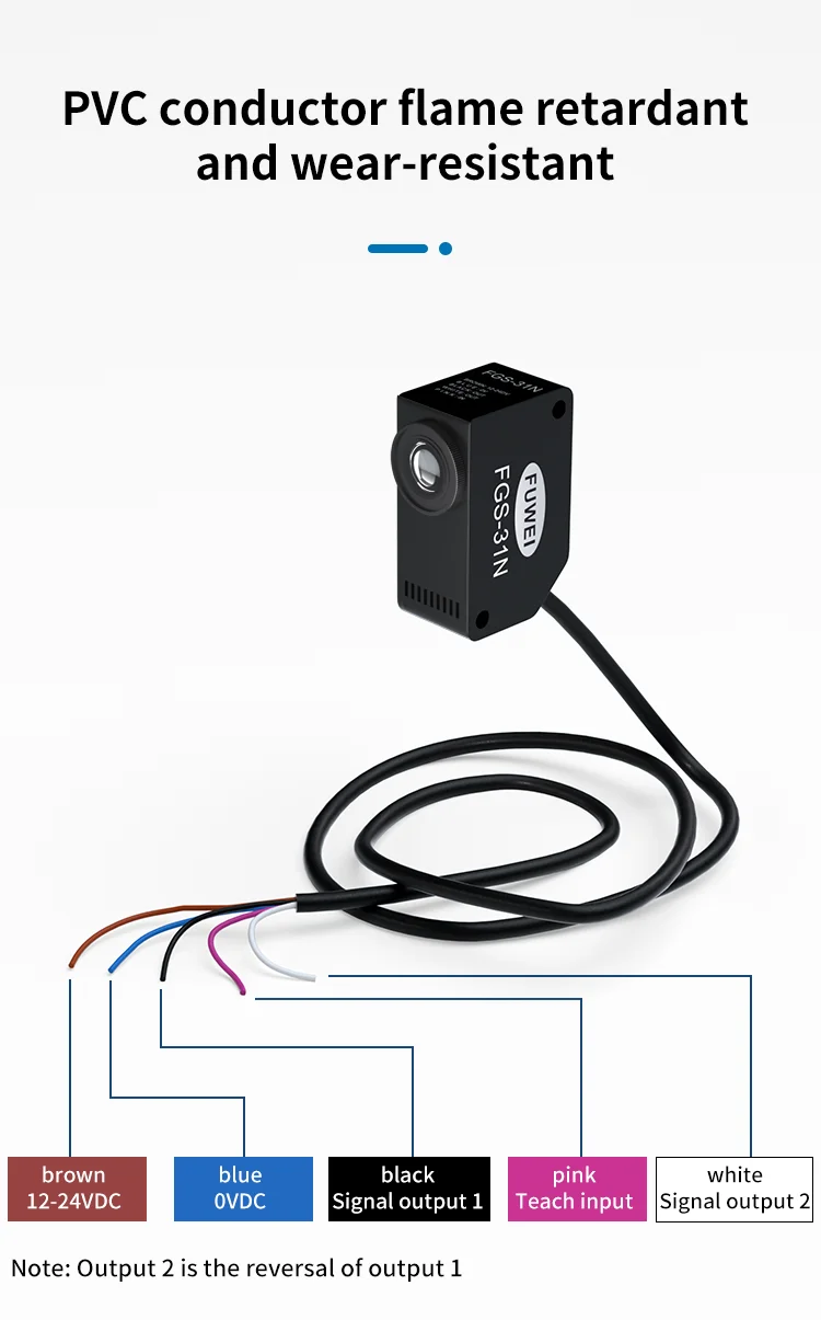 FGS-31N Infrared High-Precision Measurement Color Label Recognition Color Sensor High Accuracy Identifying Photoelectric Sensors – Detail 8