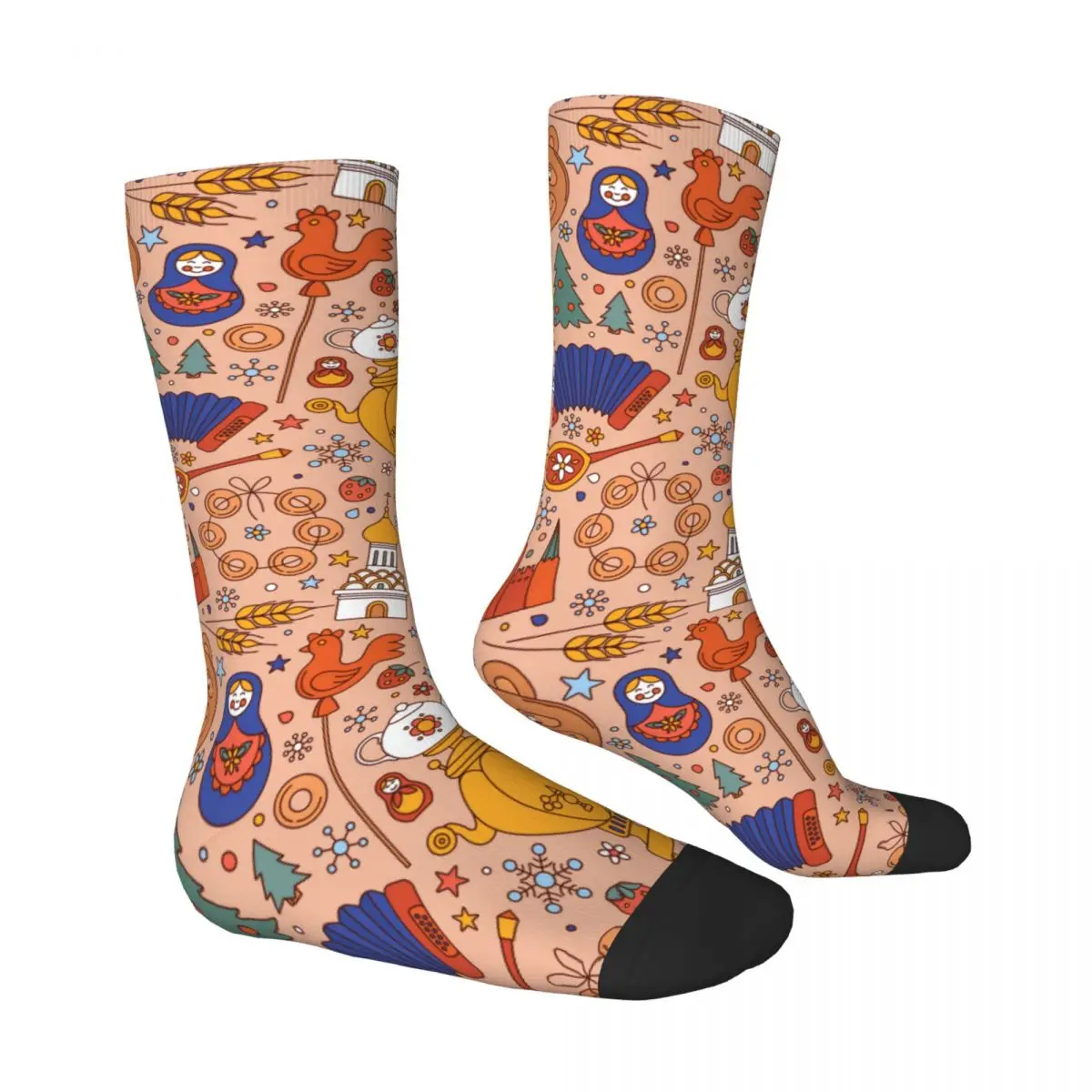 Faberge Egg Sock Printed Man Polyester
