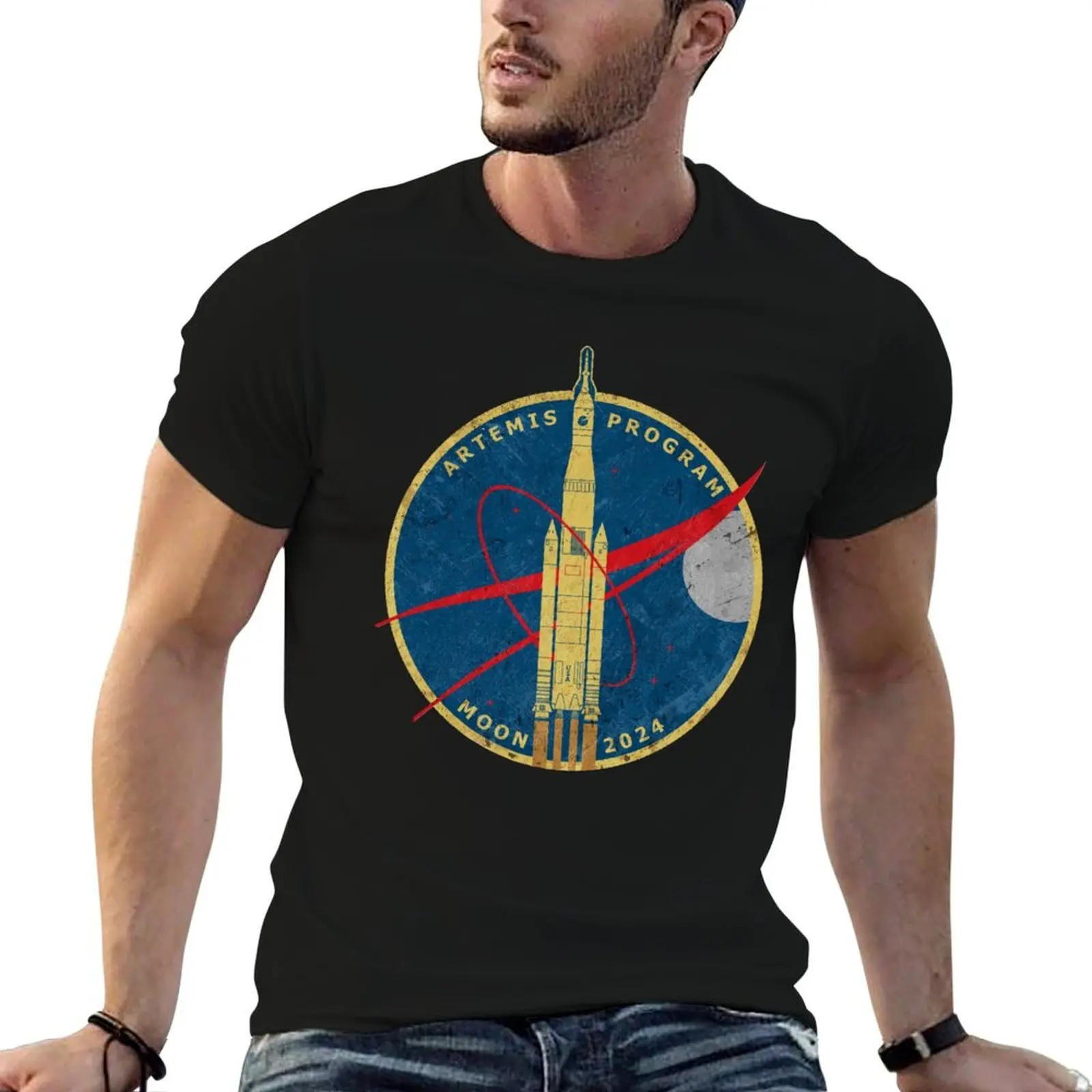 Artemis Program - Moon 2024 T-Shirt t shirt for man 100 percent cotton funny t shirts man t shirt man designer T-shirt