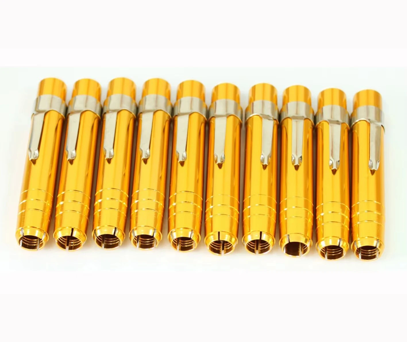

10pcs NEW ALUMINUM ALLOY CHALK HOLDER GOLDEN COLOR