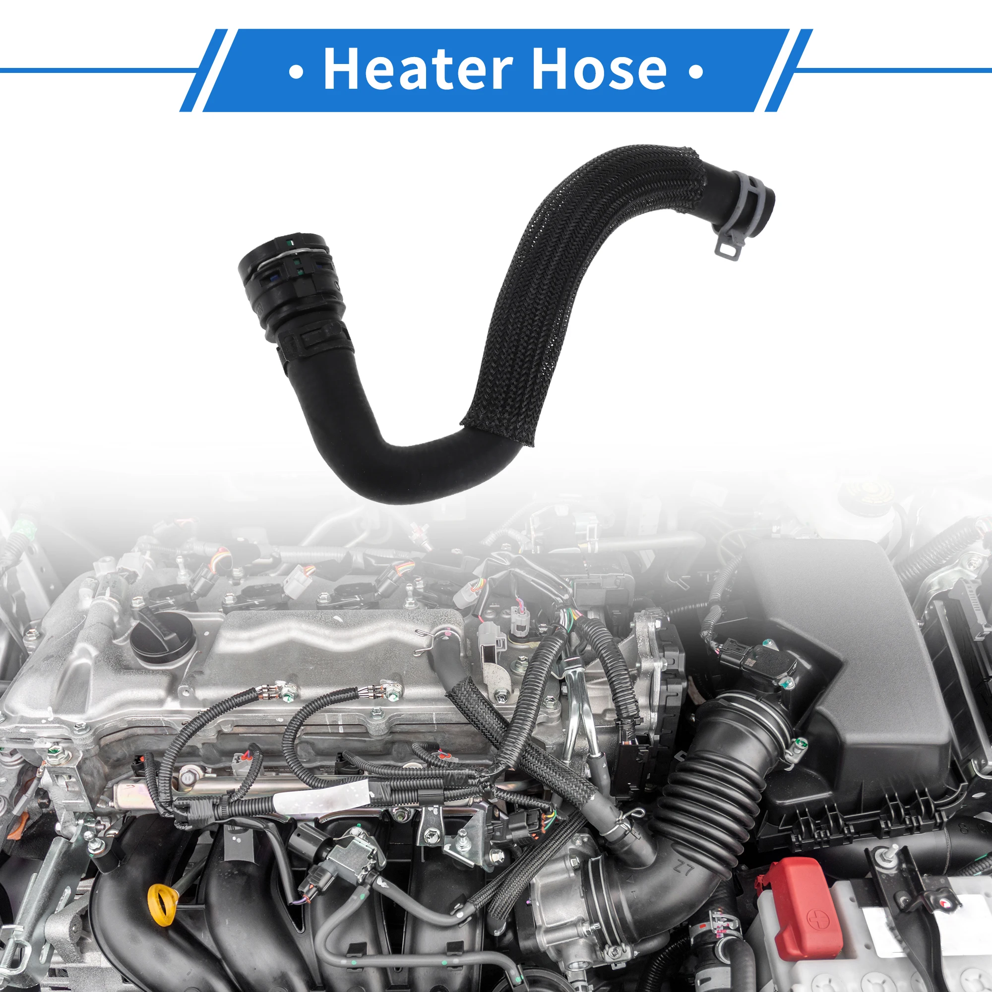 

UXCELL 1-комп. шланг нагревателя для Land Rover Range Rover Evoque 2.0L L4 2012-2017, хорошая уплотнительная резиновая черная впускная трубка для воды двигателя