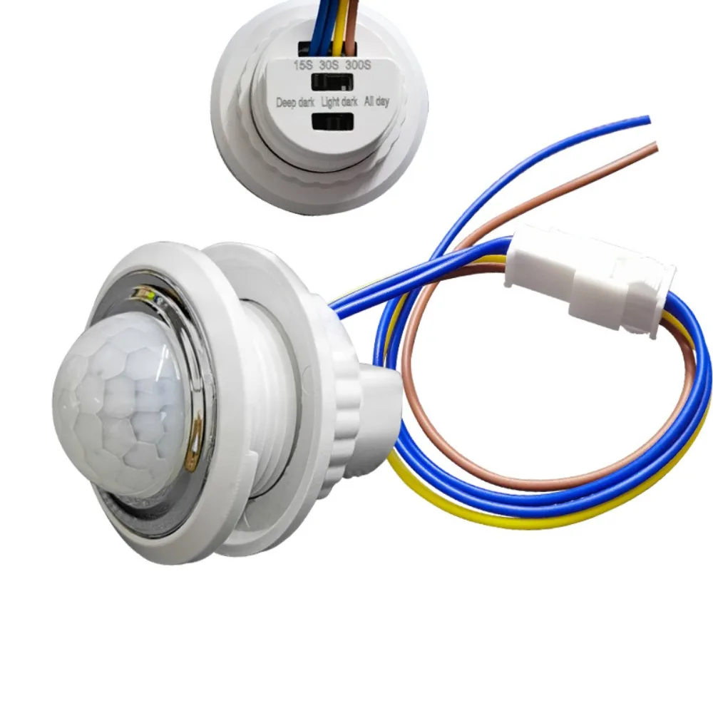 Wide Voltage Compatible Smart Motion Sensor Switch Dual Sensing Technology Embedded Design Embedded Motion Sensor