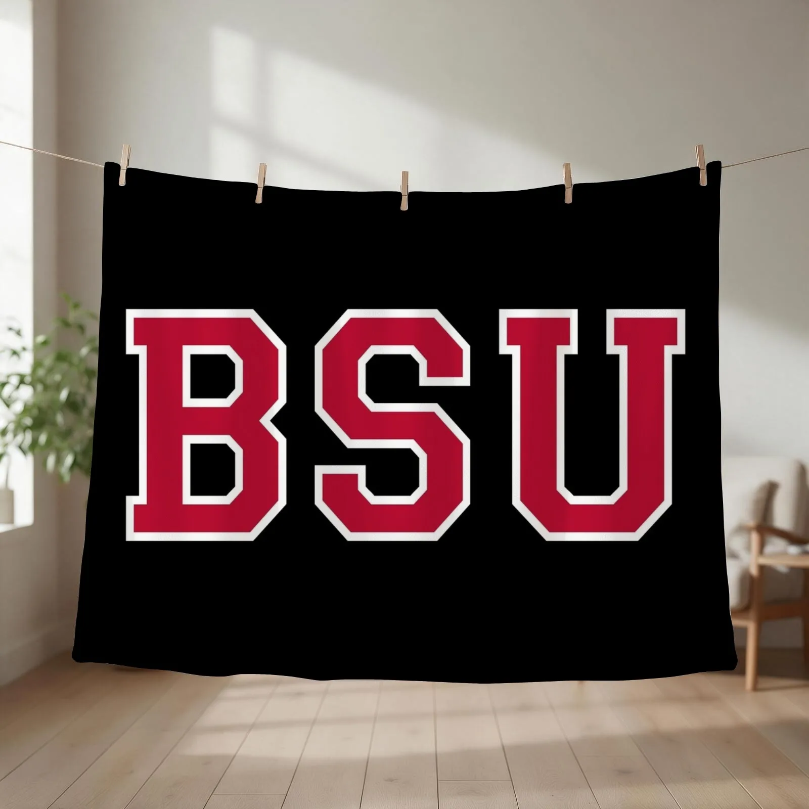 ball state college font Throw Blanket halloween Furrys for sofa Soft Plush Plaid Blankets