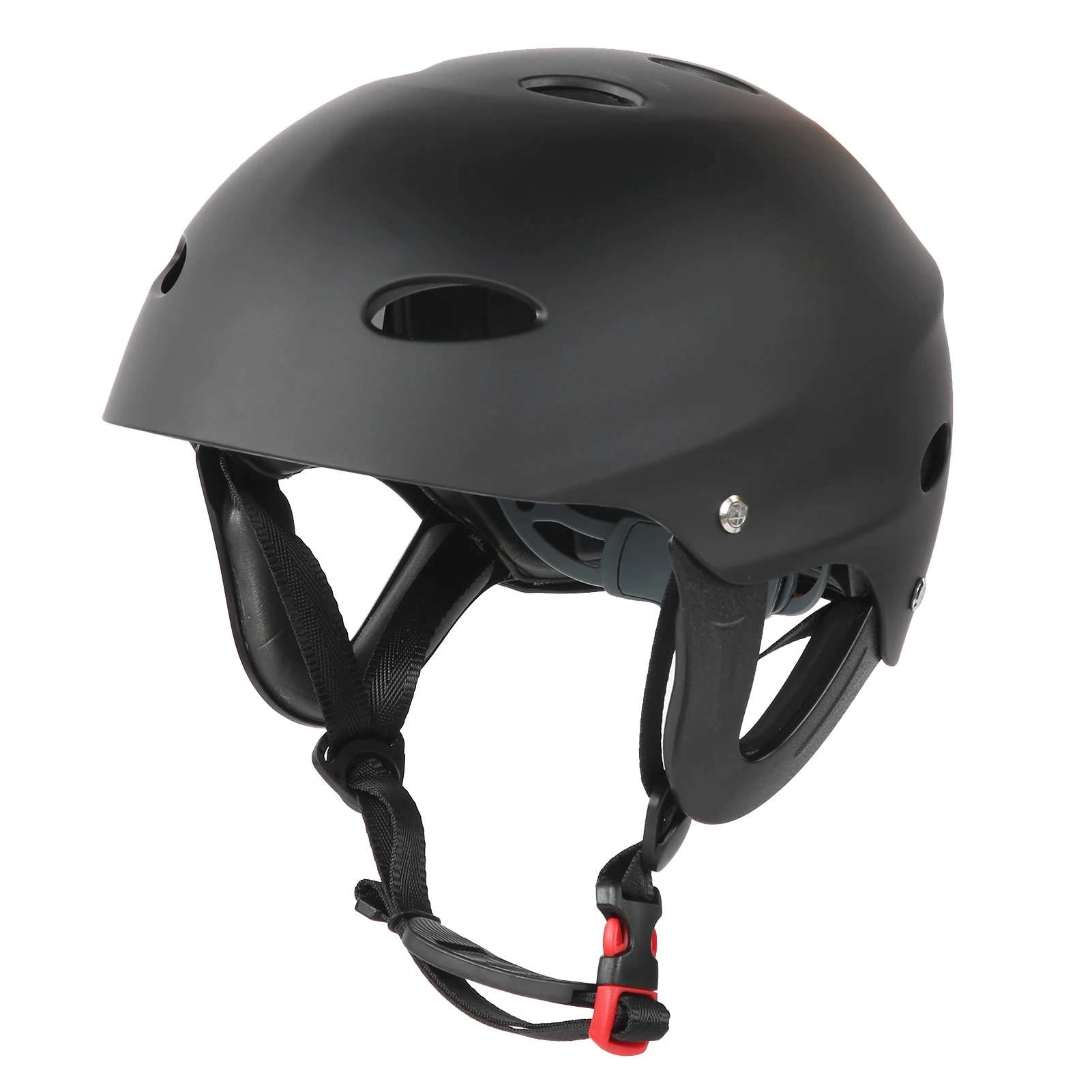 Water Sports Helmet Ultralight Safety Cap For Mountaineering Rock Climbing Drifting River Matte Black Mountaineering Equipment