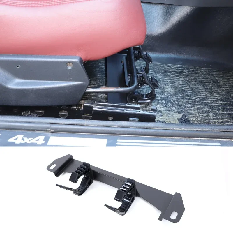 

For Lada Niva 2009-2019 Aluminum Alloy Black Car Under Seat Flashlight Holder Bracket Interior Car Accessories