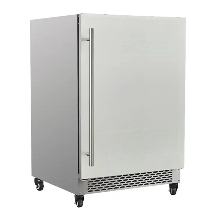 

Beverage Outdoor Refrigerators for Sale Beverage Cooler Electronic Temperature Juice Cooler 3 Glass Racks 220
