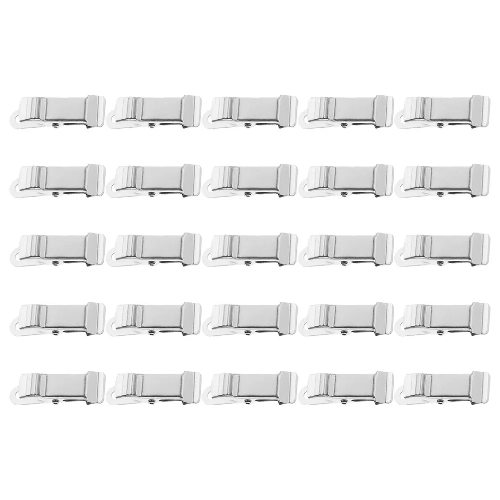 

25pcs Anti nozzle Wire Clips 3.5mm Tail Hole Silver Long Tail Clamps for Photos Hanging Memo DIY Crafts Metal Hardware
