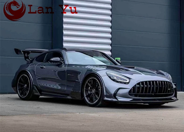 Black Series Style Carbon Fiber Body Kit For Mercedes Bens Amg Gt Gt Gtr Bumpers Side Fender Rear Wing Engine Hood