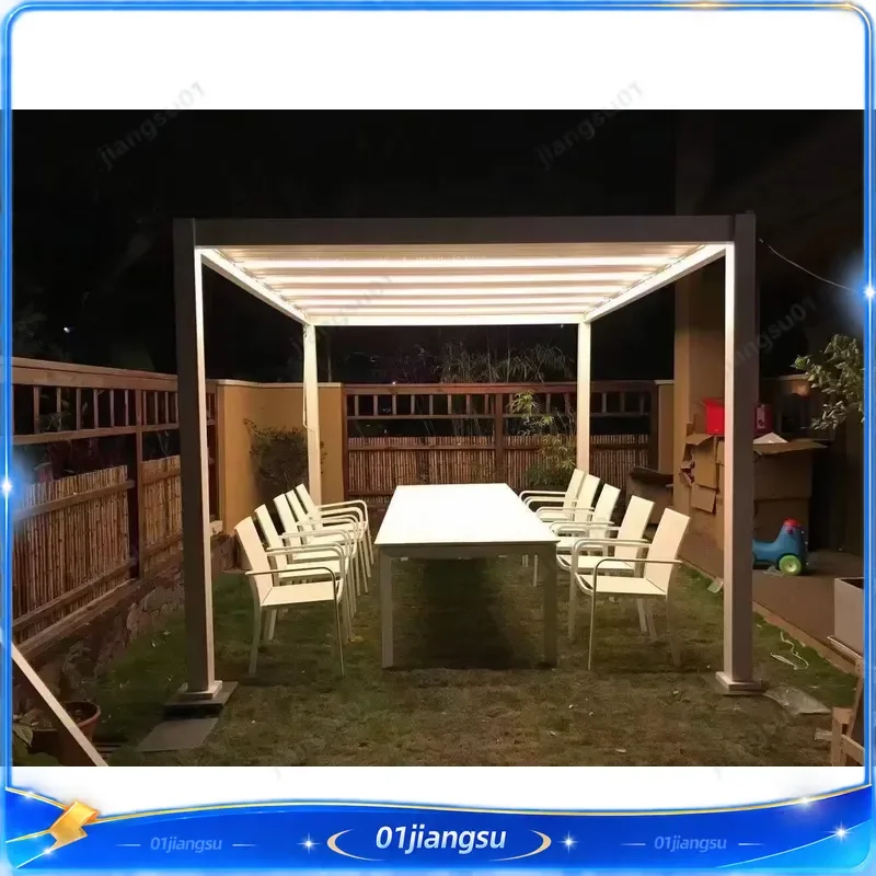Custom Luxury Modern Pergola Gazebo Outdoor Patio Garden Furniture Sun Shade Shelter Waterproof Canopy Tent for Backyard Deck