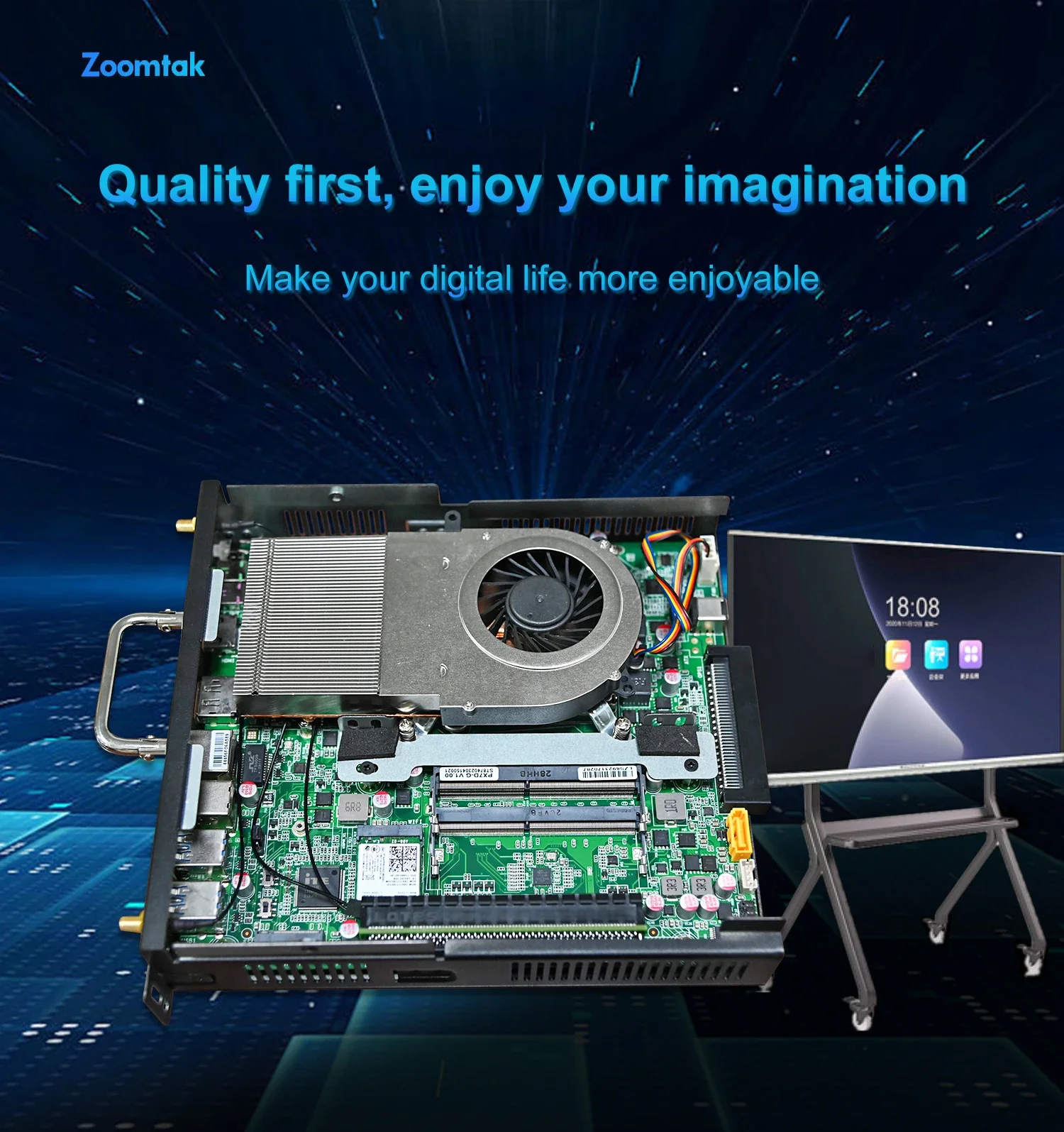 كمبيوتر محمول OPS Micro Coffee/Comet Lake-H HDD/SSD UHD Graphics 630 أجهزة كمبيوتر صغيرة تدعم Win7/8/10/11، Linux