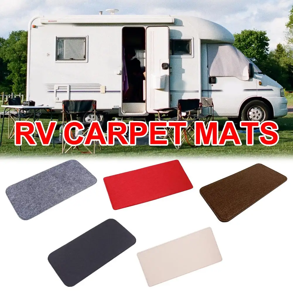 2PC Motorhome Carpet Non-Slip Replacement Motorhome Accessories For Outdoor Travel Camping RV Cab Door Step Mats Y4C1