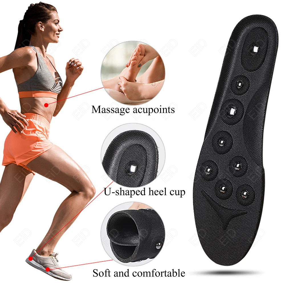 EiD Big Magnets Foot Massage Magnetic Insoles Feet Massage Physiotherapy Therapy Acupressure Slimming Insoles for Weight Loss