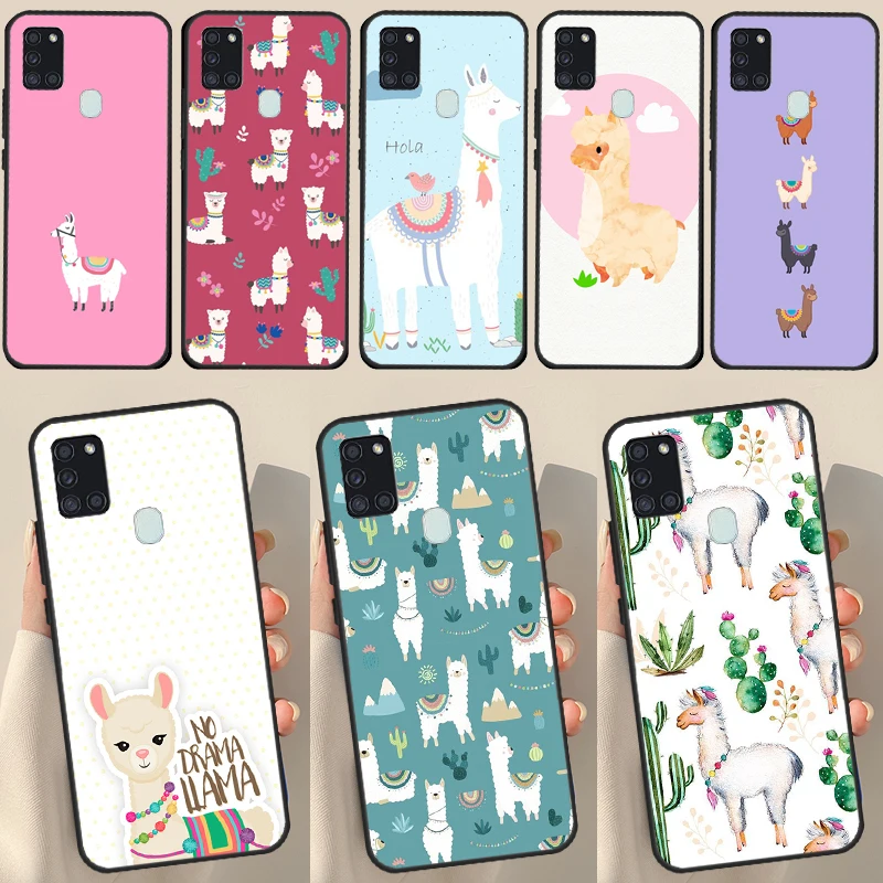 Lama Llama Alpacas For Samsung Galaxy A34 A54 A14 A71 A51 A31 A11 A12 A22 A32 A52 A72 A50 A13 A53 Case