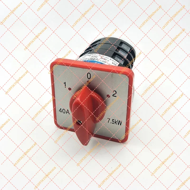 YFAC380V 40A 7.5KW 3 Position 12 Terminals 3 Phase Motor Reversible Switch Universal Rotary Cam Changeover Switch