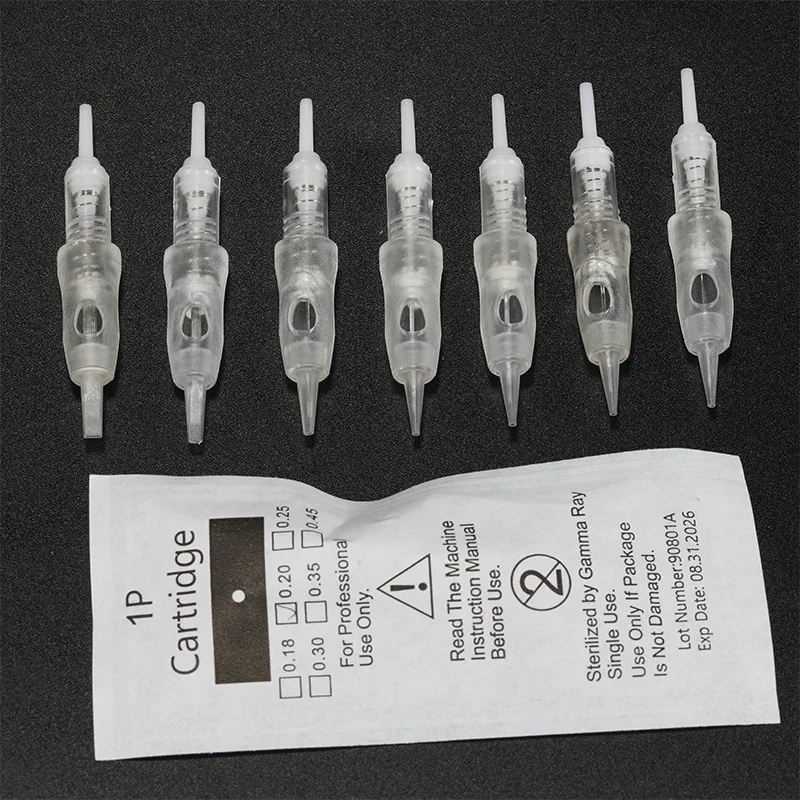 

10pcs Tattoo Cartridge Needles Permanent Makeup For Tattoo PMU Machine Kit Eyebrow Lip 1R 3R 5R 3F Microblading Tattoo Supplies