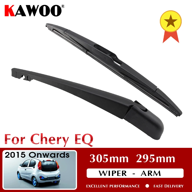 KAWOO Car Rear Wiper Blade Blades Back Window Wipers Arm For Chery EQ Hatchback 2015 Onwards 305mm Windscreen Wiper