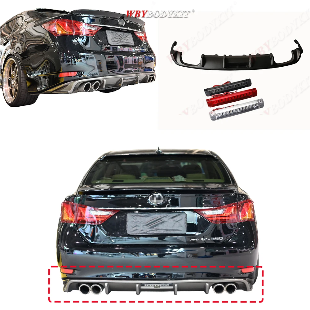 

NEW For Lexus GS Upgrade Body Kits Bumpers Front Rear Spoiler Side Skirt Spoiler Wing Fenders Hoods WideBody Kit for Auto Parts