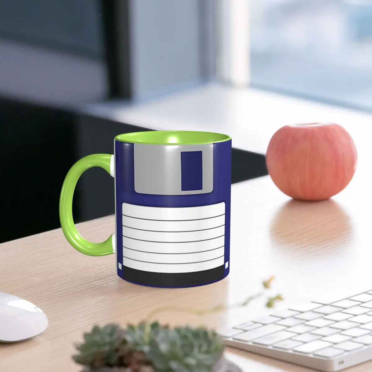 Floppy Disk Mug Funny Ceramic Coffee Cups Tea Mugs Milk Cup Drinkware Gifts for Woman Man