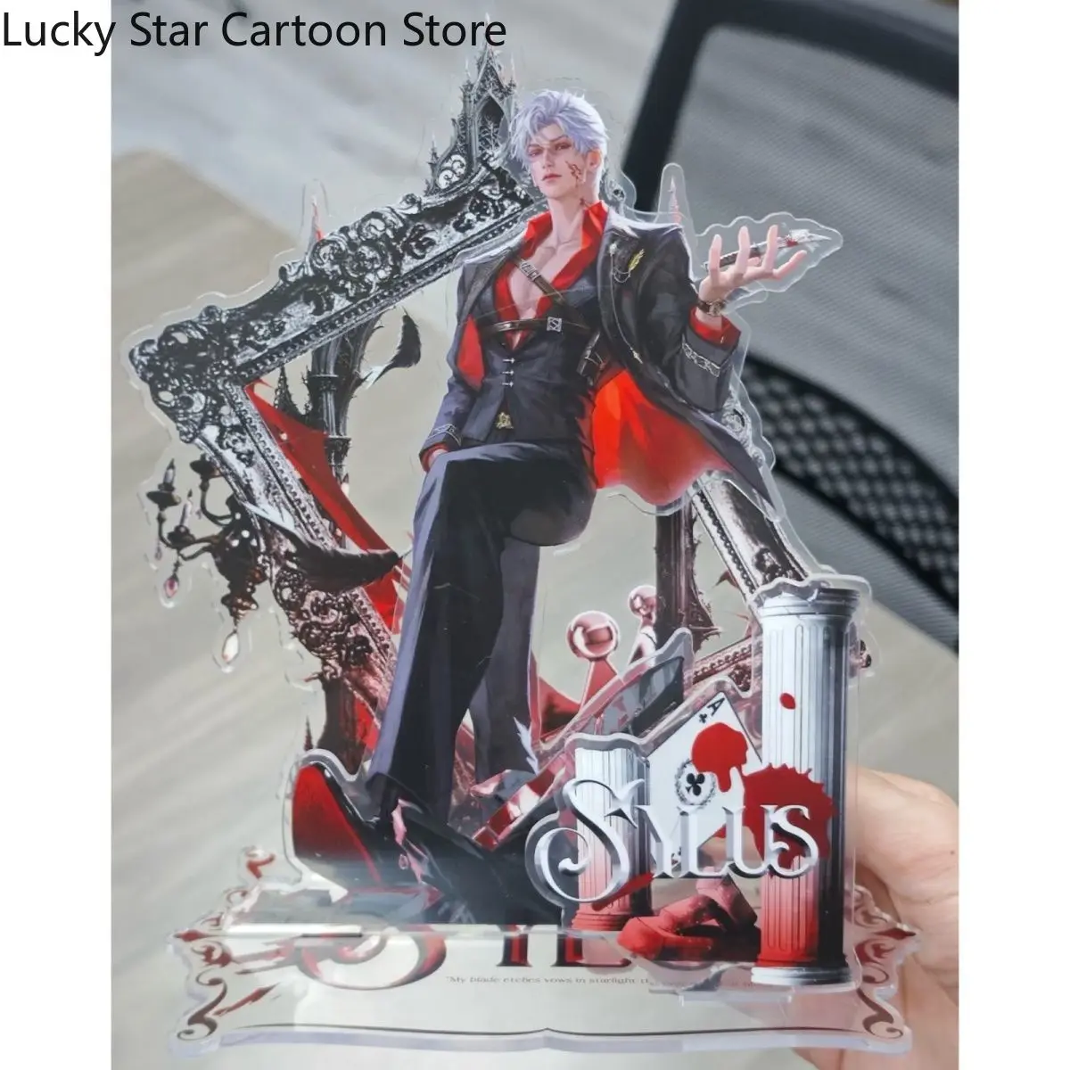 

Игра «Любовь и глубокий космический Силус», аниме-фигурка, акриловая подставка, модель, тарелка, декор для стола, стоячий знак, подарок для косплея, коллекция на Хэллоуин