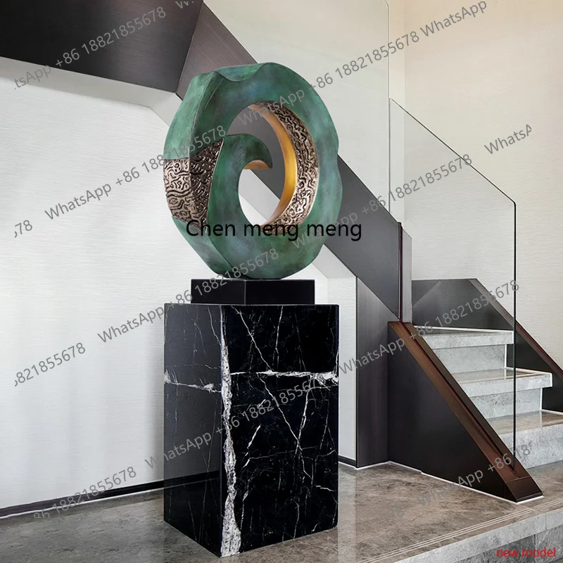 H178H178FRP imitation bronze art sculpture ornament corridor corridor entrance special-shaped decoration