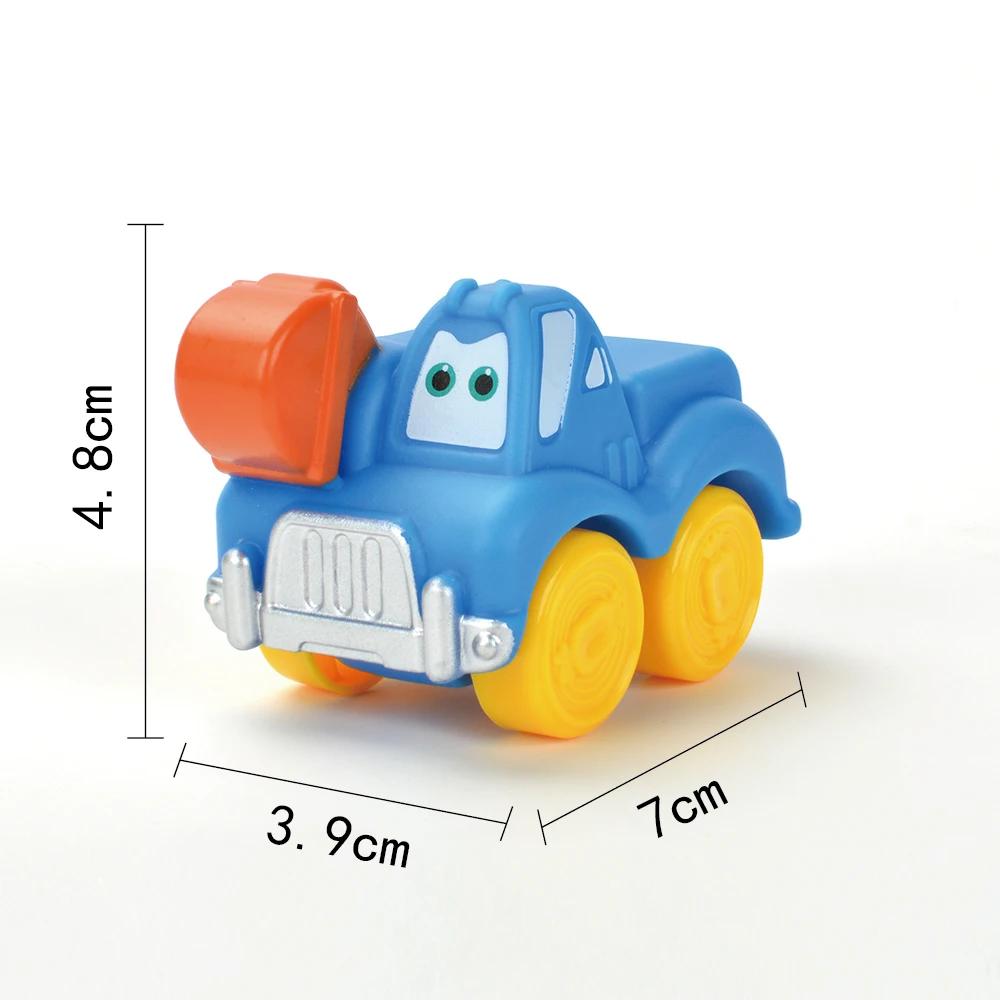 6 uds juguetes de baño chico juego de natación baño de agua lindo divertido niños baño ducha bañera ingeniería vehículo coche juguete de goma suave
