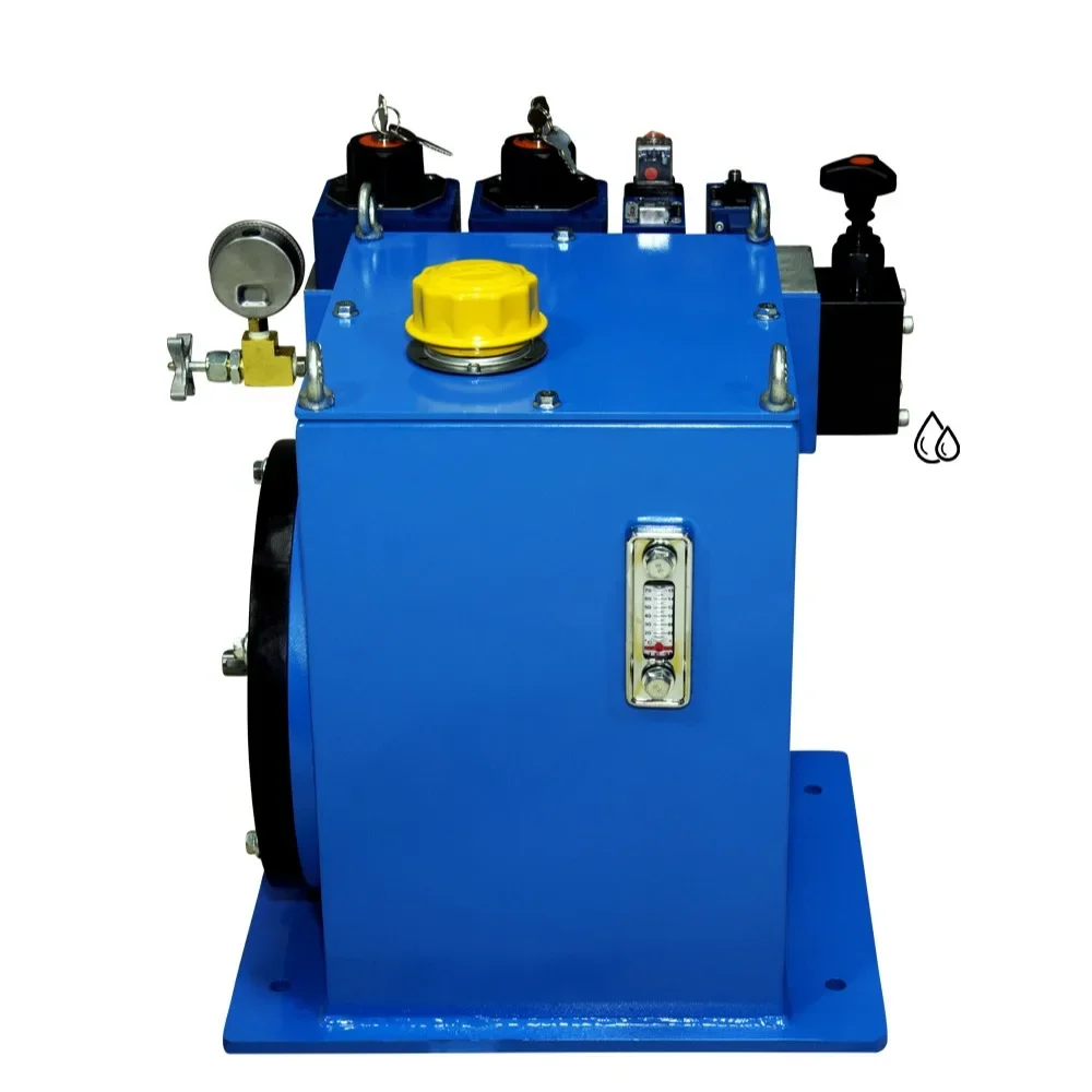 Hydraulic servo pump station small fire curtain damper
