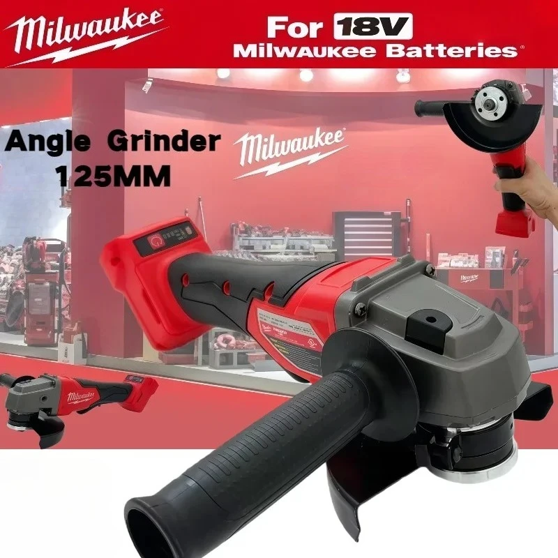 

Milwaukee 125mm Angle Grinder Brushless Cutting Polishing Grinding Machine Variable Speed Power Tools For Milwaukee Battery