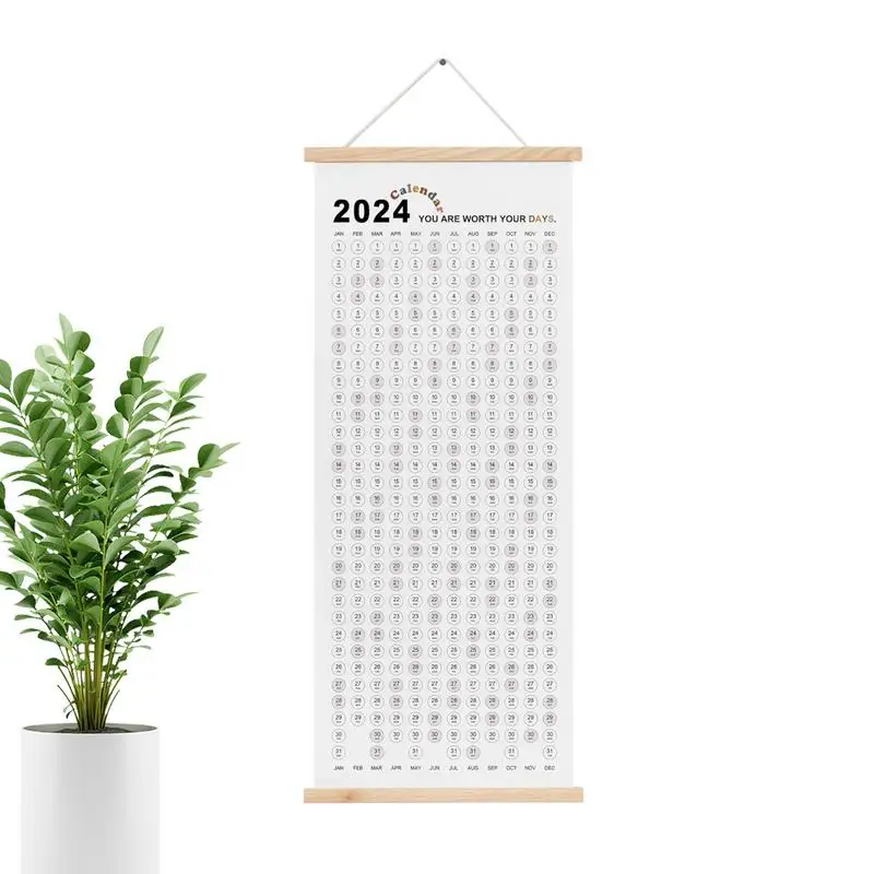 

Couple Quarrel Recorder Paper Clear Printed Calendar Recorder for Couple Quarrels Hangable Yearly Wall Planner Creative 2024