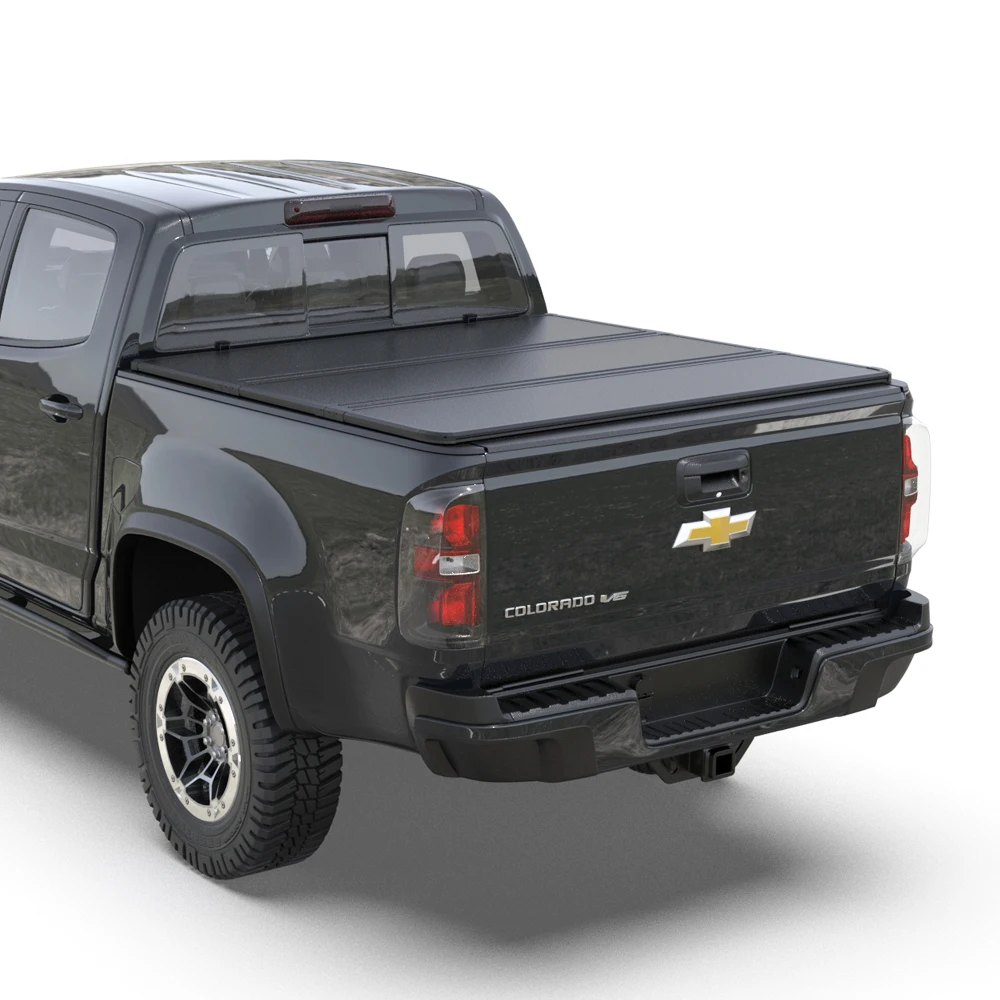 

Zolionwil Pickup Aluminium Truck Roll Cover Tri Fold Tonneau Cover for GMC Colorado Silverado 2015+