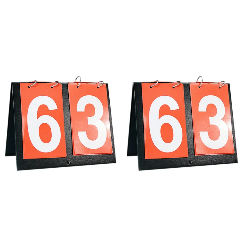 B06C-2X Score Keeper 0-9 Pro Set - Over het net en draagbaar Tennis Basketbal Volleybal Voetbal Tafeltennis