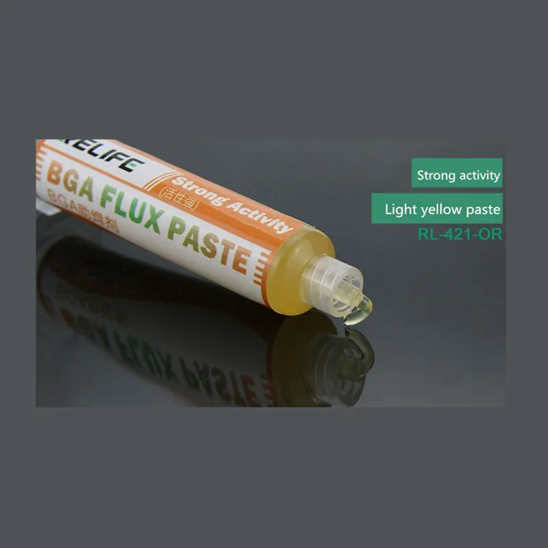 RELIFE RL-420 RL-421 RL-422 Soldering Flux for BGA SMD PGA PCB Repair 10CC Strong Activity Halogen Free Welding Paste