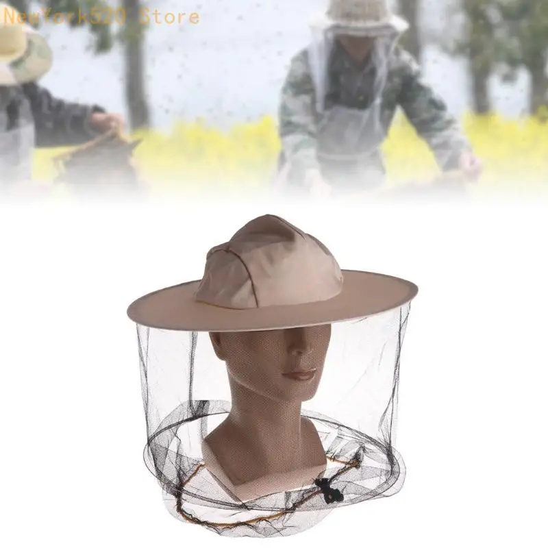 High Protective Net Mesh Mask for Outdoor Lover Beekeeping Veil Hat for Beekeeping People Beekeeper Hat Anti-bee Net N84C