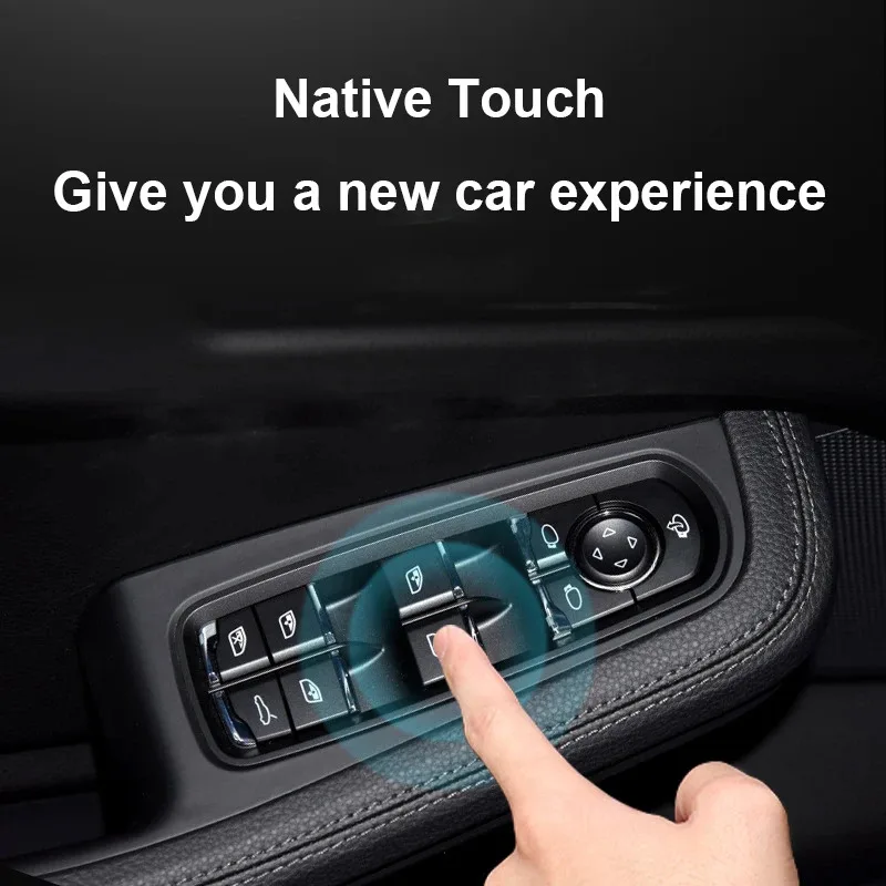 Car Window Lifter Button Cap Windows Push Switch Button Replacement For Porsche Cayenne/Panamera 2010-2017 Macan 2014-2021