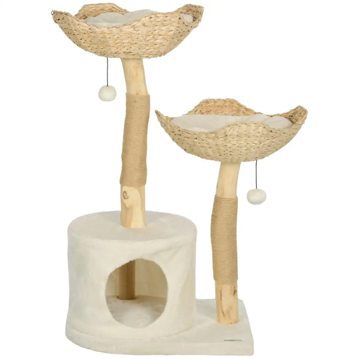 Luxury Cat Tree Tower with Multi-Level Scratching Posts & Cozy Hideouts for Cats