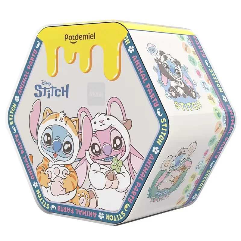 Oryginalne figurki Stitch Animal Party Series Blind Box Kawaii Plush Pendant Mystery Box Anime Figure Decora Collection Prezenty urodzinowe dla dzieci