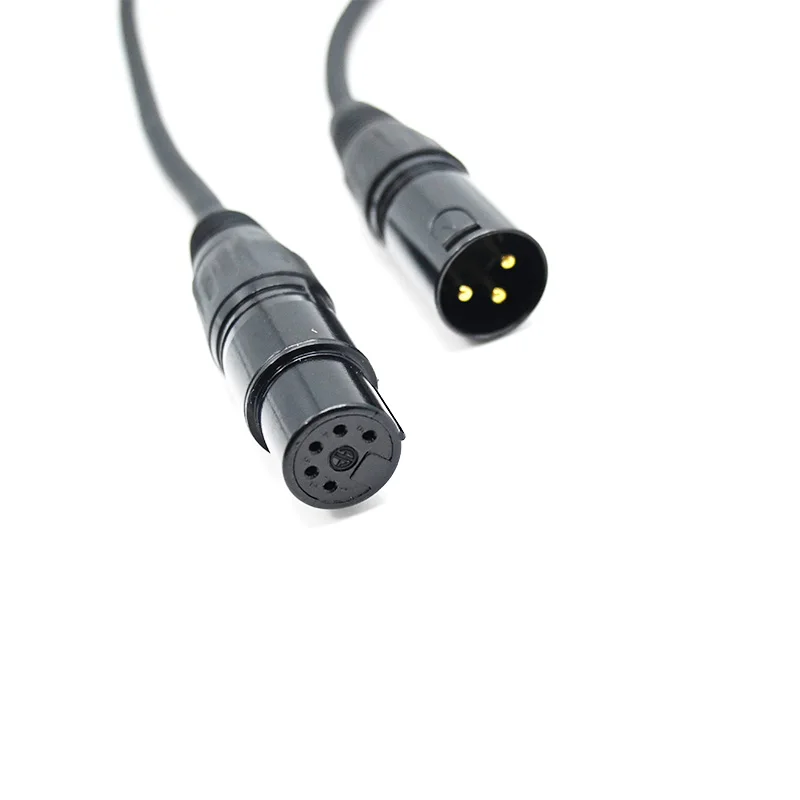 كابل DMX Turnaround 3 دبوس ذكر إلى 5 دبوس أنثى، 3Pin أنثى إلى 5Pin ذكر XLR DJ محول كابل محول لإضاءة المسرح