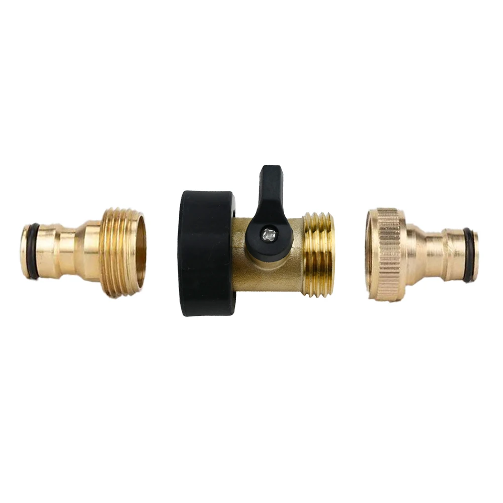 5pcs High-Quality Full Copper Garden Straight-Through Ball Valve with 3/4 Inch Thread for Water Garden Fittings