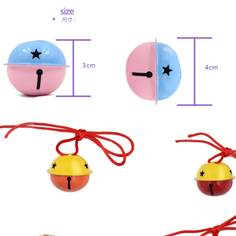 Pet Cat Red Rope Random Dual Color Bell Creative Cats Collars Decorations Pets Collar Pendant