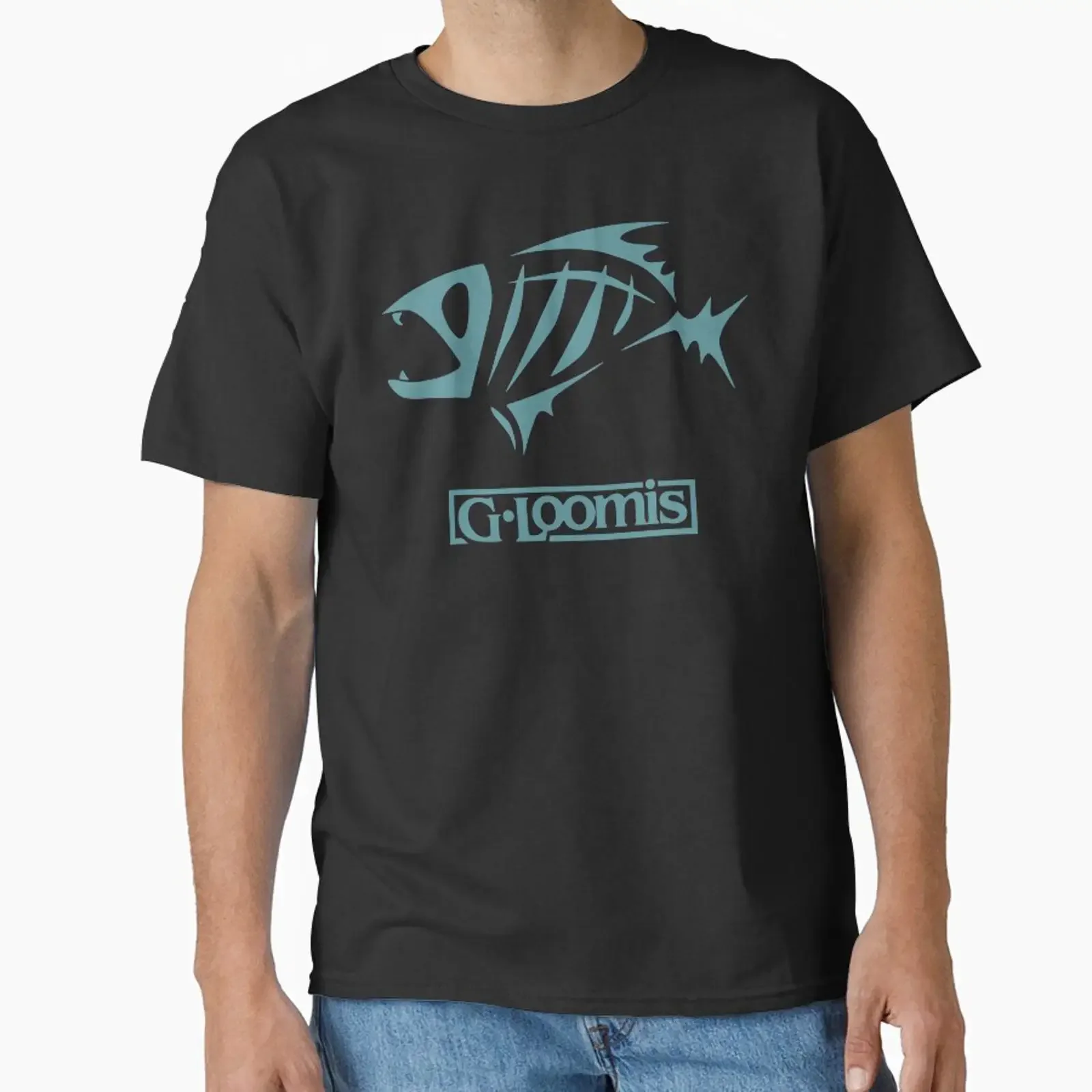 loomis bait and tackle fishing big fish designed sold by biggymonn33 vintage Washed fashion Unisex homme Breathable streetwear