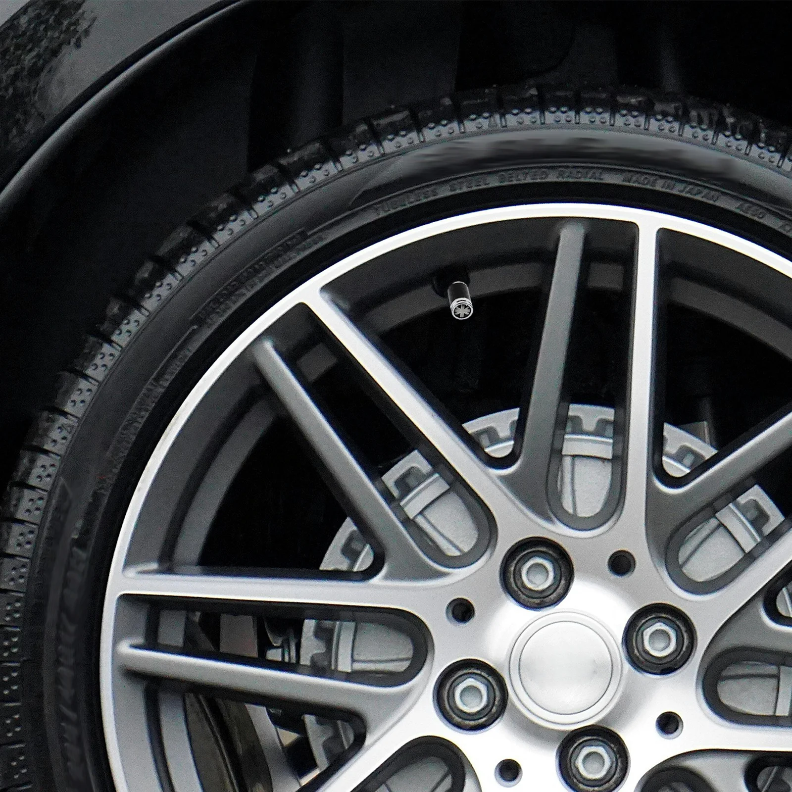 4 Stück Reifenventilkappen mit UK-Flagge, Metall, Autozubehör für Autos, SUVs, LKWs, Motorräder, stilvolle schützende Kupferabdeckungen