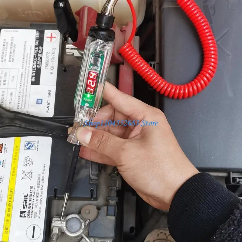 

Y6GD Portable Automotive Test Light 2.6-32V Digital LED Circuit Tester Heavy Duty Light Tester Tester Electric Test