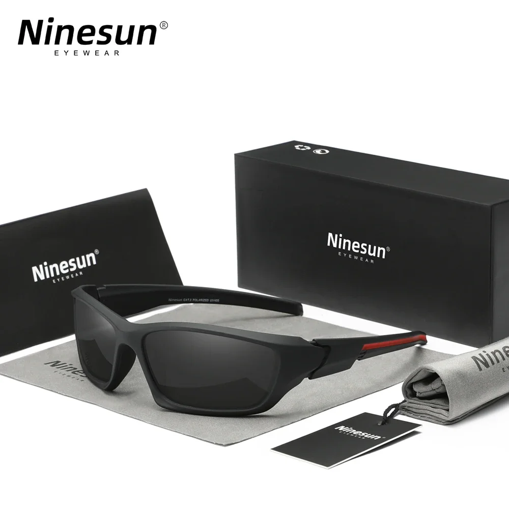 Ninesun Trendy Cycling Sunglasses Polarized UV400 Outdoor Sports Eyewear For Men Riding  Goggles  Wear Equipment