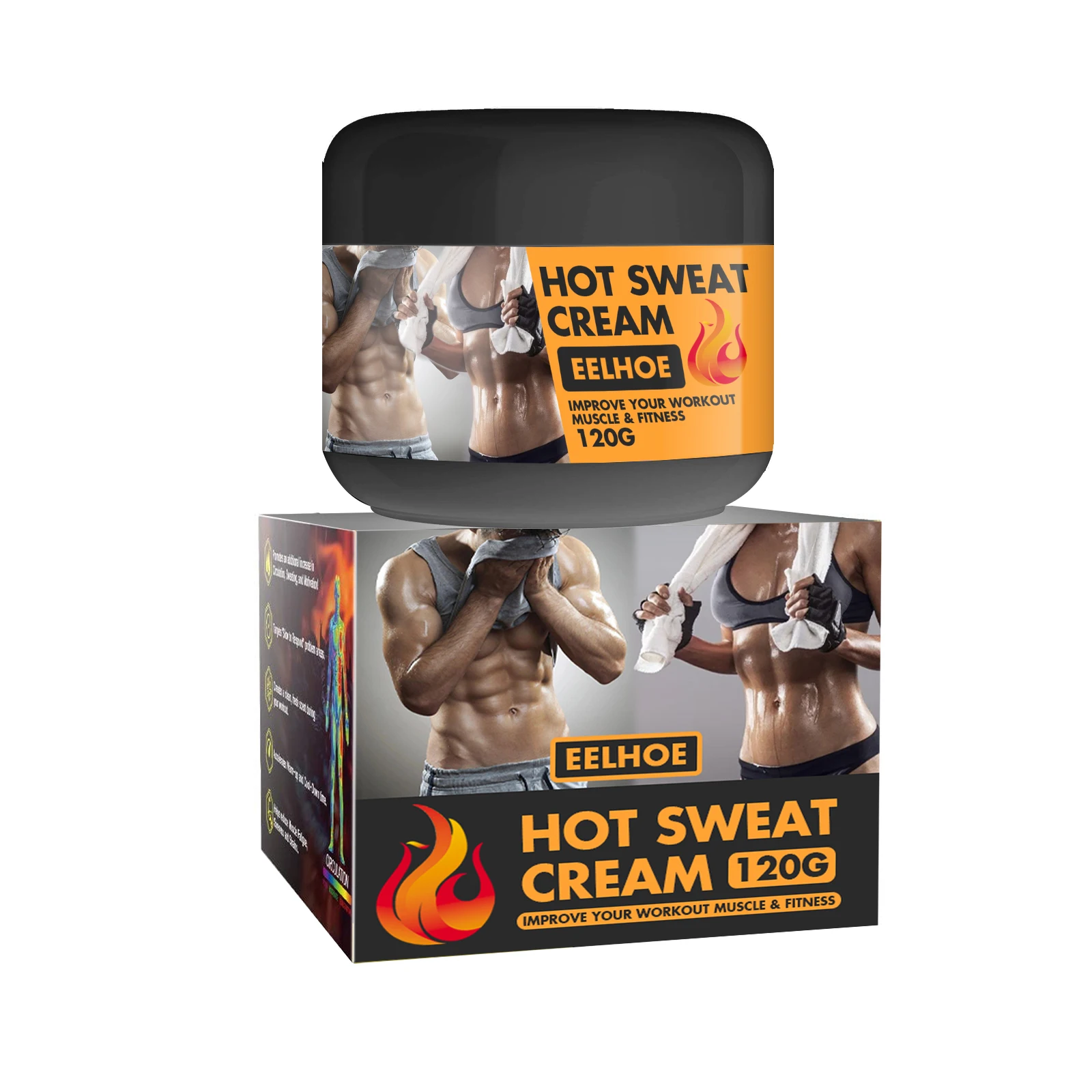Hot Sweat Cream Belly Fat Burner Fitness Workout Enhancer Ointment Improve Metabolism Accelerate Sweating Muscle Shaping Product