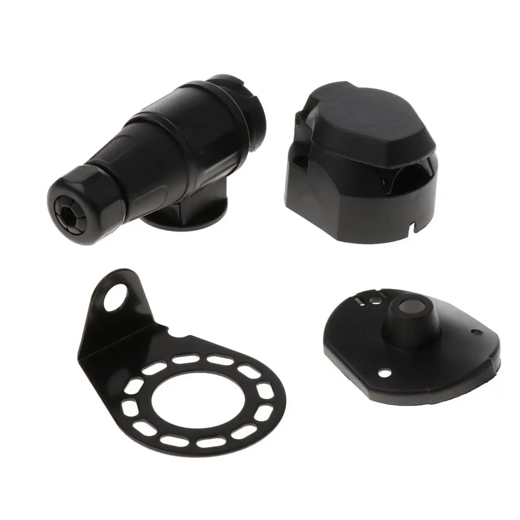 

13 Pin Trailer Plug Socket Eco-friendly Plastic and Brass Connector for RV Boat Truck Trailer Light Wiring Kit