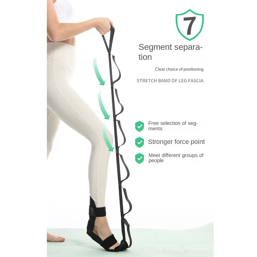 

Ergonomic Design Yoga Stretch Band Ankle Protect Breathable Hamstring Stretcher Flexibility Comfortable Foot Trainer Tape