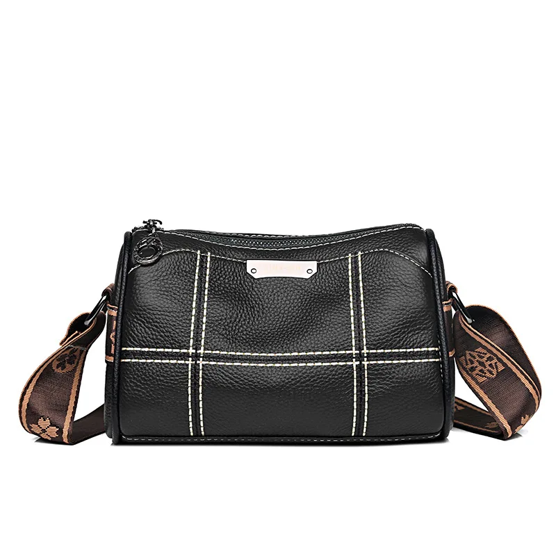 New Leather Bag Women's Messenger Female Single Shoulder Handbags For Women Luxury Crossbody Quality Casual High-grade Versatile