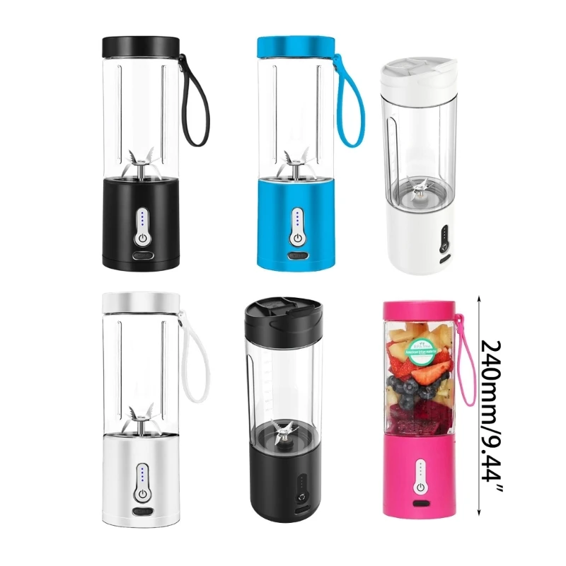 Travel Blender Cup เครื่องปั่นส่วนบุคคล Mini ผลไม้คั้นน้ำผลไม้แบบพกพาไฟฟ้า Juicer สำหรับสมูทตี้น้ำผลไม้นม Dropship