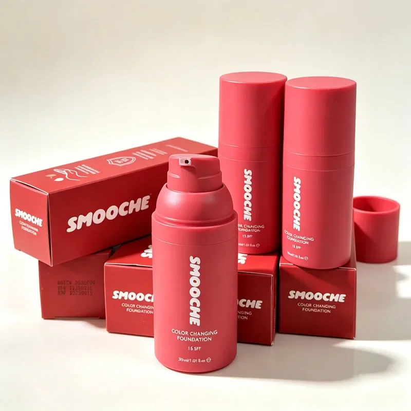 Hot Smooche Color Changing Foundation Liquid Containing Skin Loving Ingredients Glycerin VitaminE Natural Herbal Facial Makeup